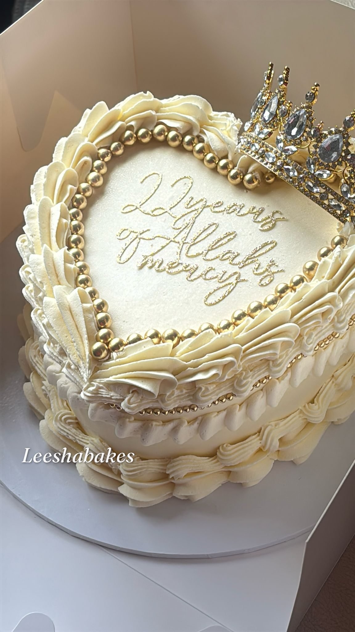 Yellow cake with flowers